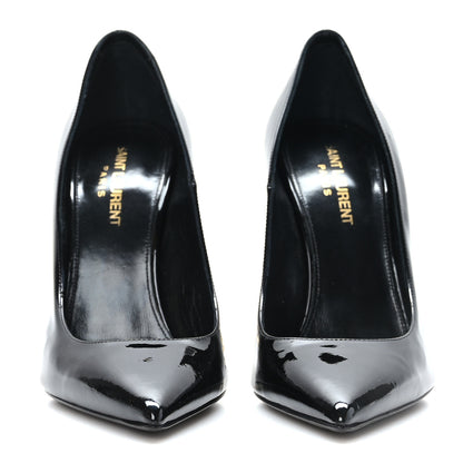 Saint Laurent Patent Opyum 110 Pumps 37.5 Black Gold 2 of 9