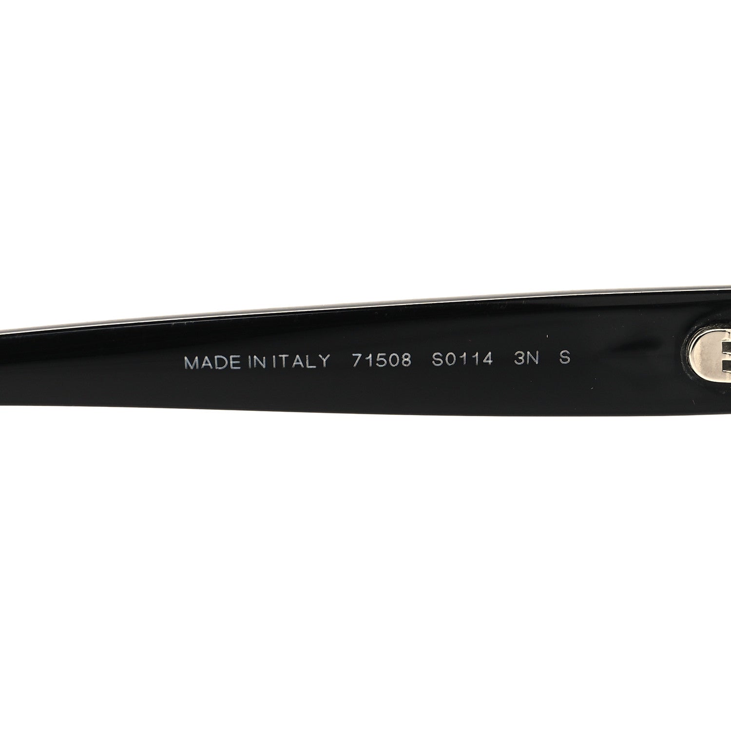 Chanel Acetate Pearl Oval Sunglasses 71508 Black 6 of 7