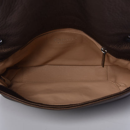 Chanel Metallic Deerskin Small Luxe Ligne Flap Bronze 5 of 13