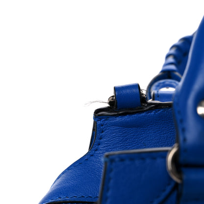 Balenciaga Smooth Calfskin Neo Classic Silver Hardware Mini City Bleu 10 of 13