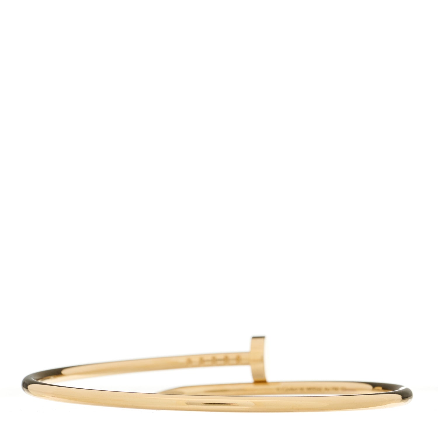 Cartier 18K Yellow Gold Small Juste Un Clou Bracelet 16 2 of 3