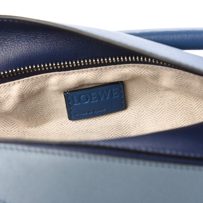 Loewe Calfskin Small Puzzle Bag Marine Stone Steel Blue 8 of 11