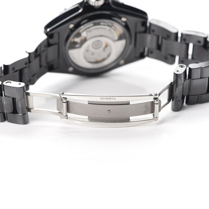 Chanel Stainless Steel Ceramic 38mm J12 Automatic Watch Black 5 of 6