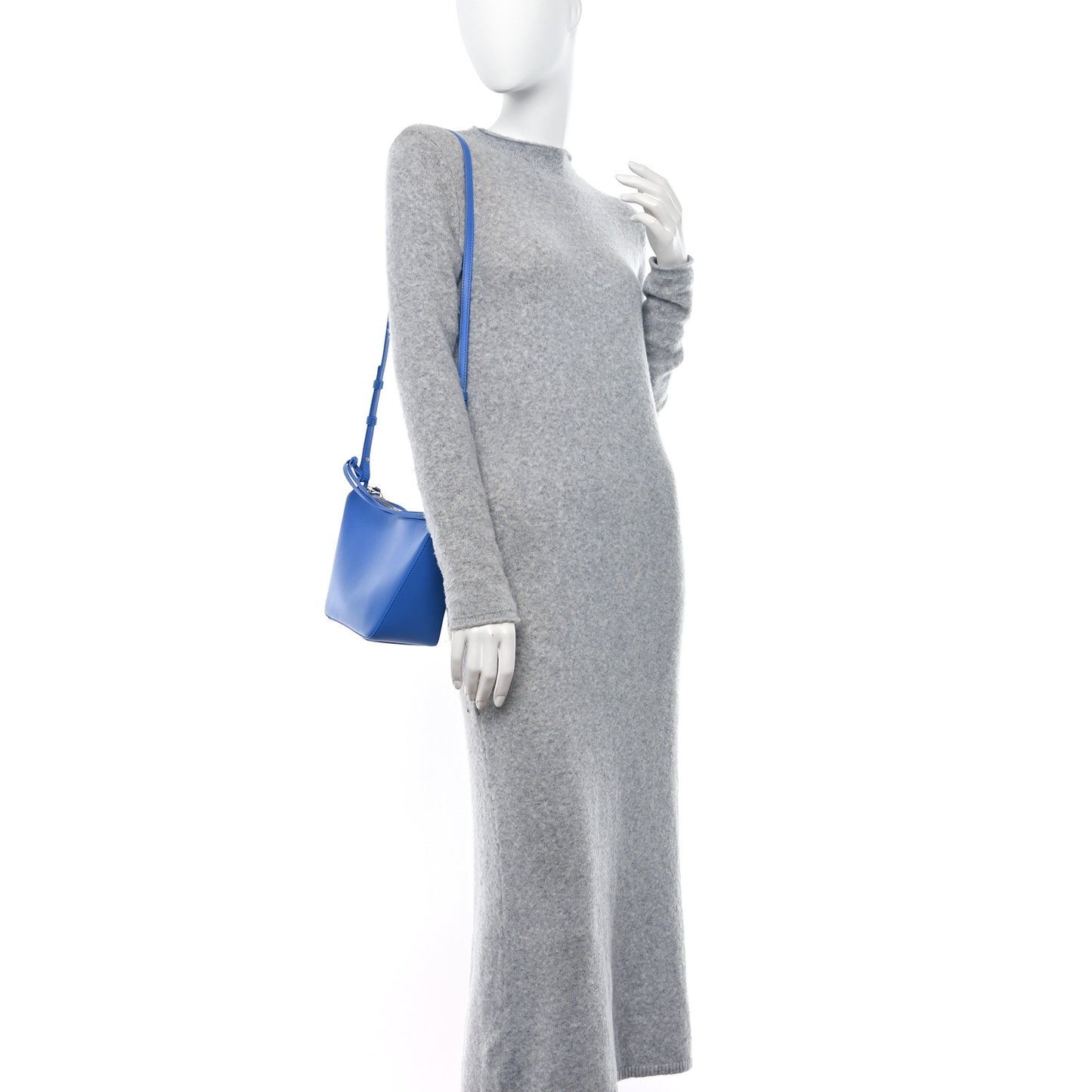 Calfskin Mini Hammock Hobo Seaside Blue