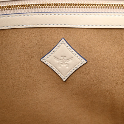 MCM Calfskin Gradation Monogram Large Munchen Tote Blue 6 of 10