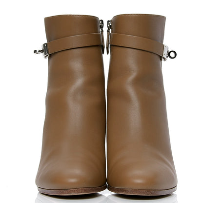 Hermes Calfskin Saint Germain Ankle Boots 40 Brun Fume 2 of 4