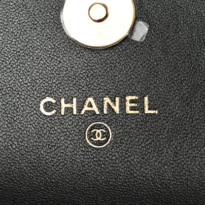 Chanel Lambskin Quilted CC Hook Card Holder Black 6 of 8