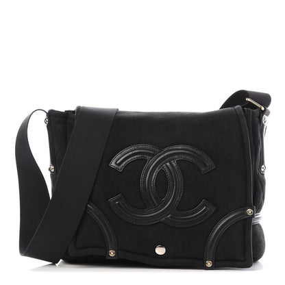 Chanel Suede Sparkling Winter Messenger Black 1 of 10