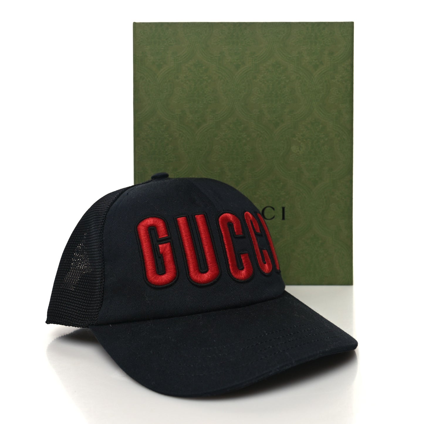 Logo Patch Baseball Hat XS Black Red