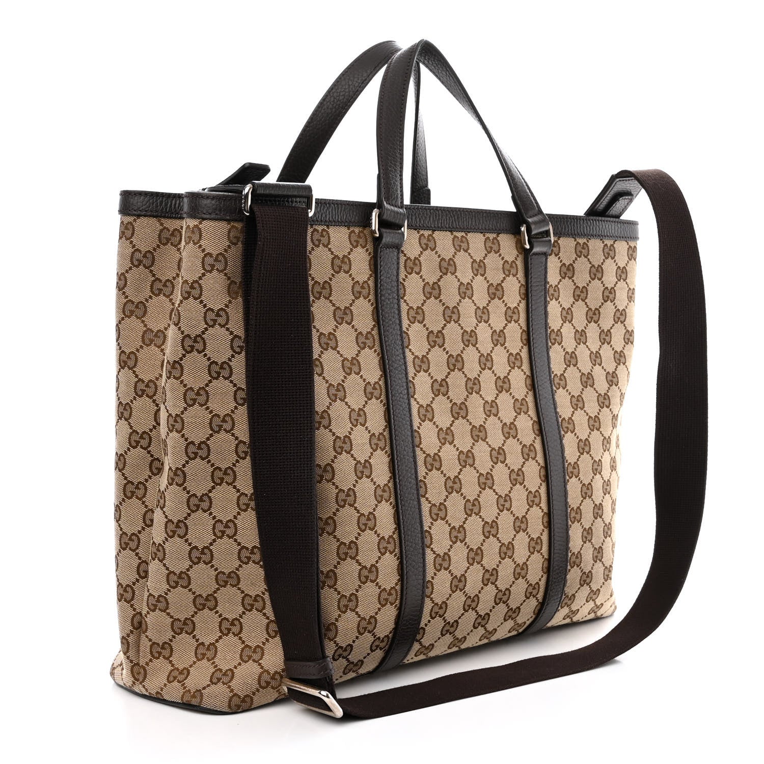 Gucci GG Monogram Large Joy Tote Bag Dark Brown 3 of 15
