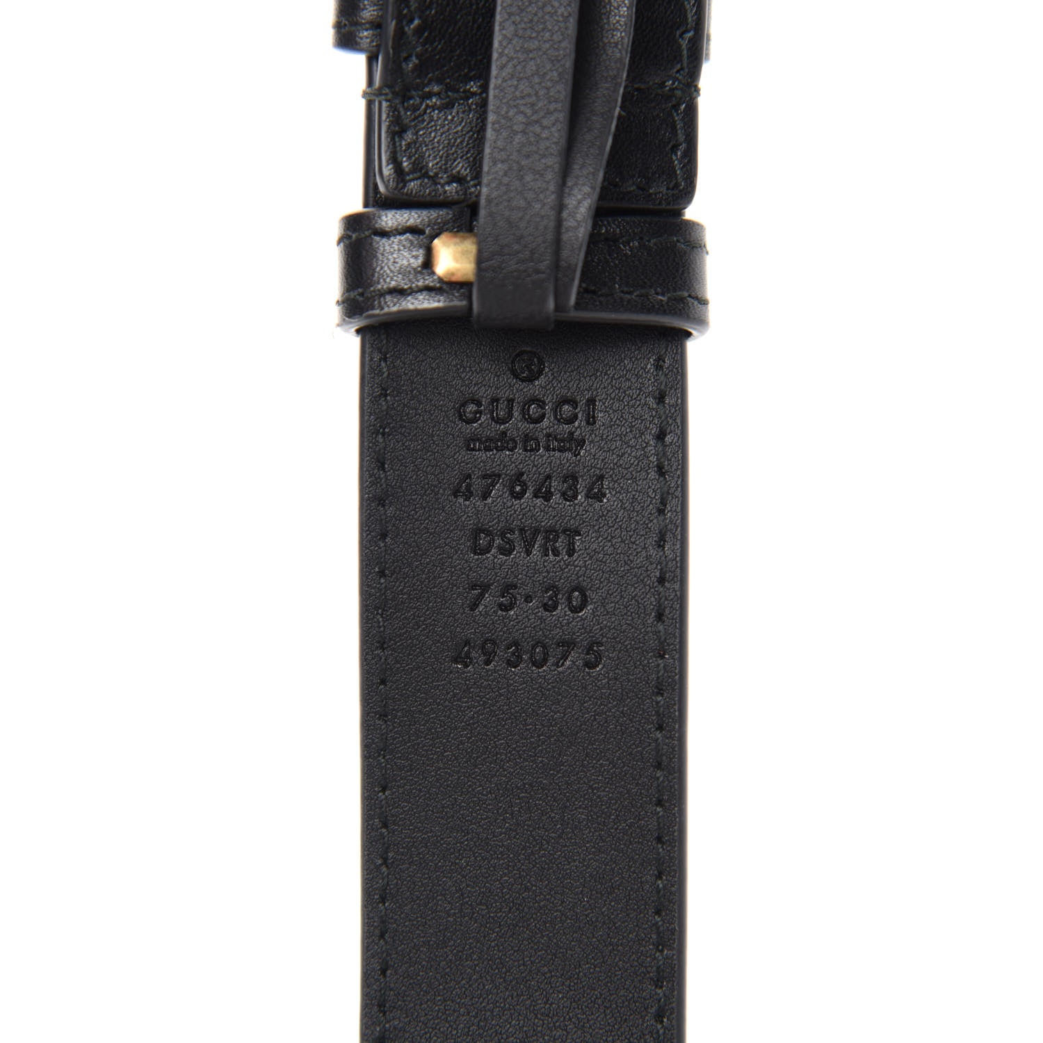 Gucci Calfskin Matelasse GG Marmont Belt Bag 75 30 Black 10 of 11