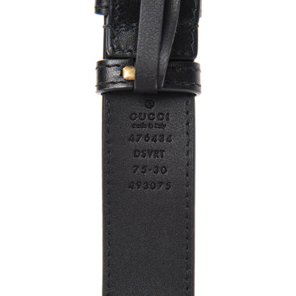 Gucci Calfskin Matelasse GG Marmont Belt Bag 75 30 Black 10 of 11