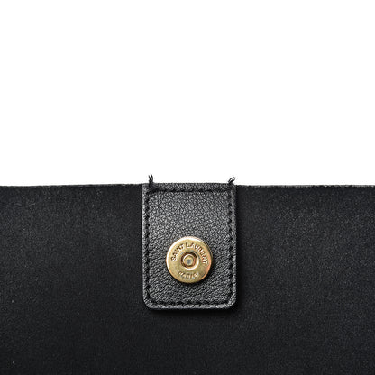 Saint Laurent Calfskin Large Shopping Tote Black 17 of 17