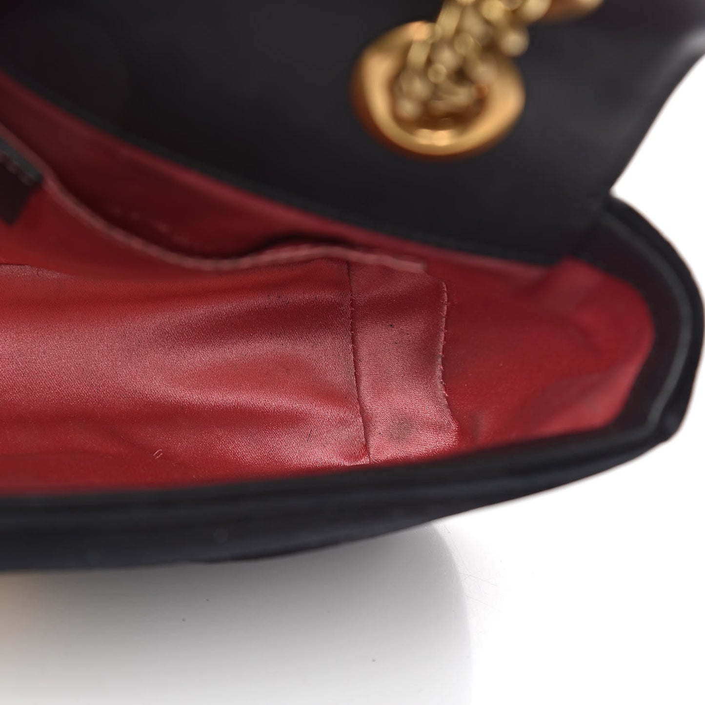 Velvet Matelasse Mini GG Marmont Shoulder Bag Black
