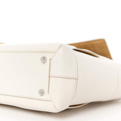 Bottega Veneta Calfskin Maxi Intrecciato Medium Arco White 11 of 12