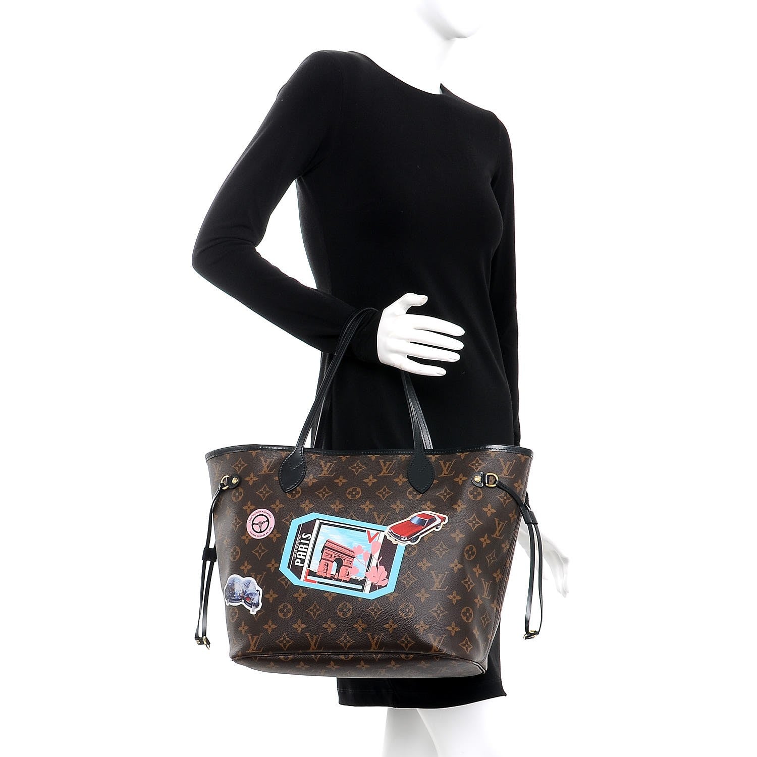 Louis Vuitton Monogram World Tour Neverfull MM 2 of 8