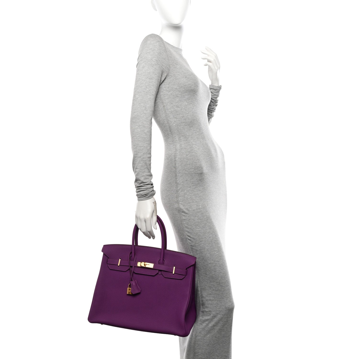 Hermes Togo Birkin 35 Anemone 2 of 10