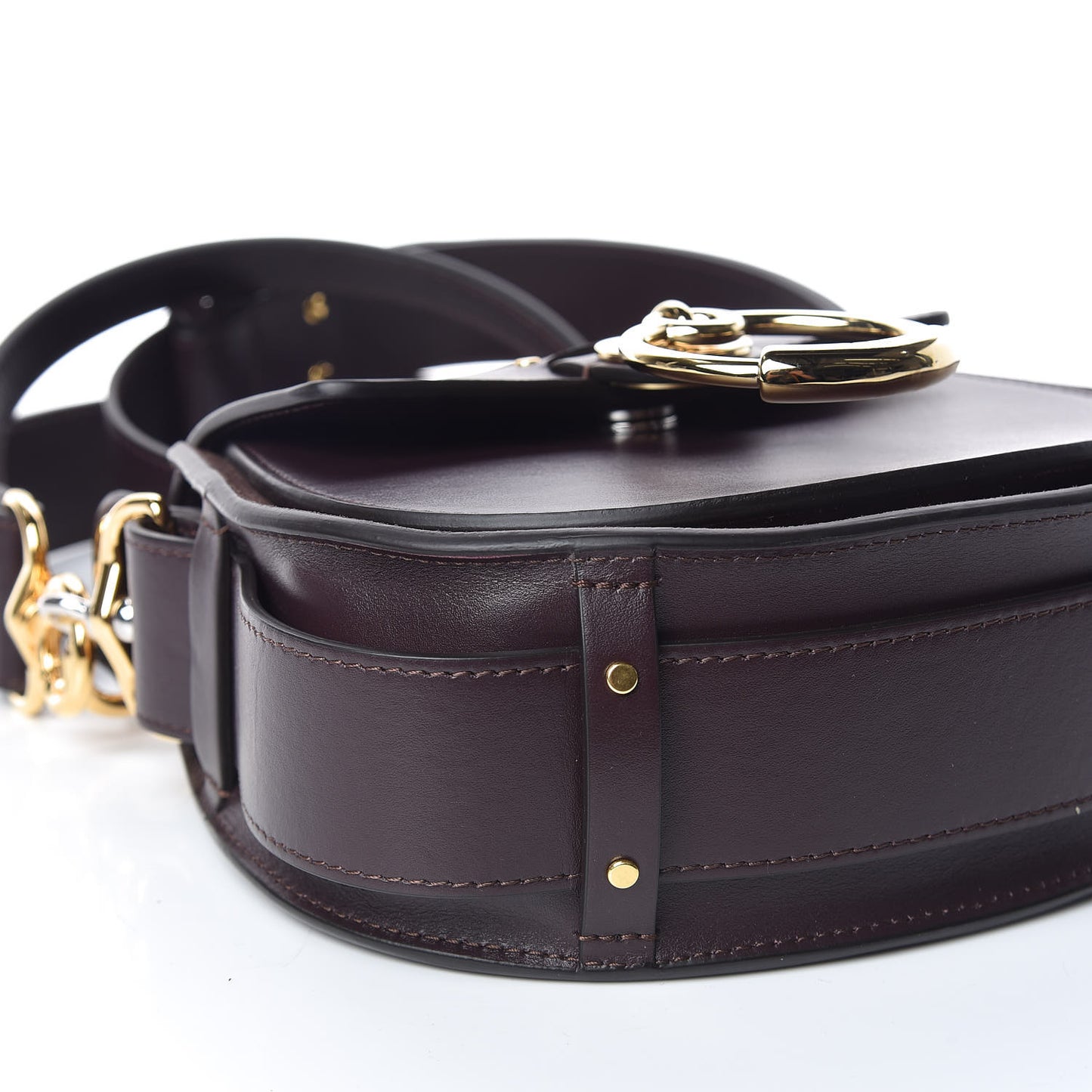 Calfskin Small Tess Bag Black Raisin