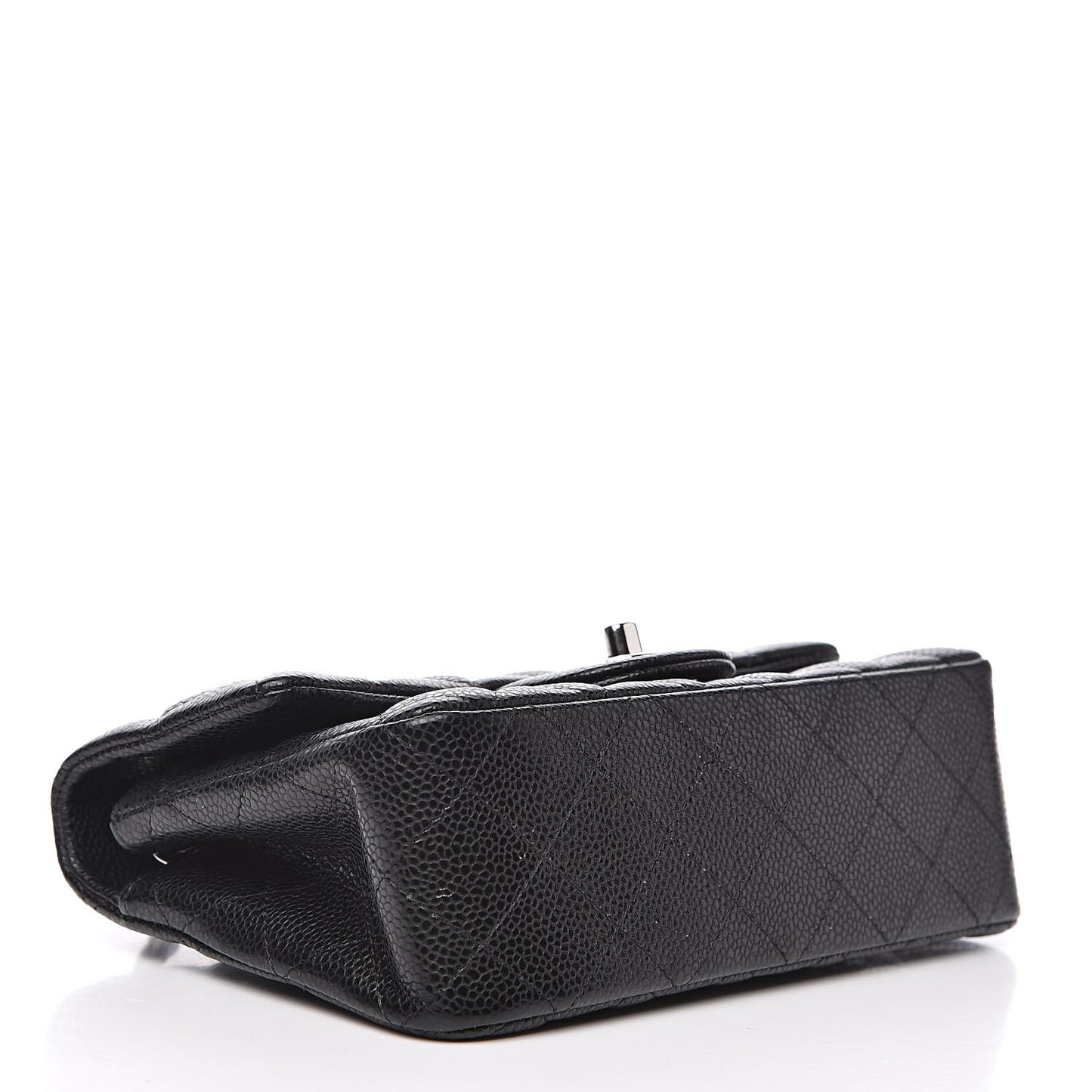 Caviar Quilted Mini Rectangular Flap Black
