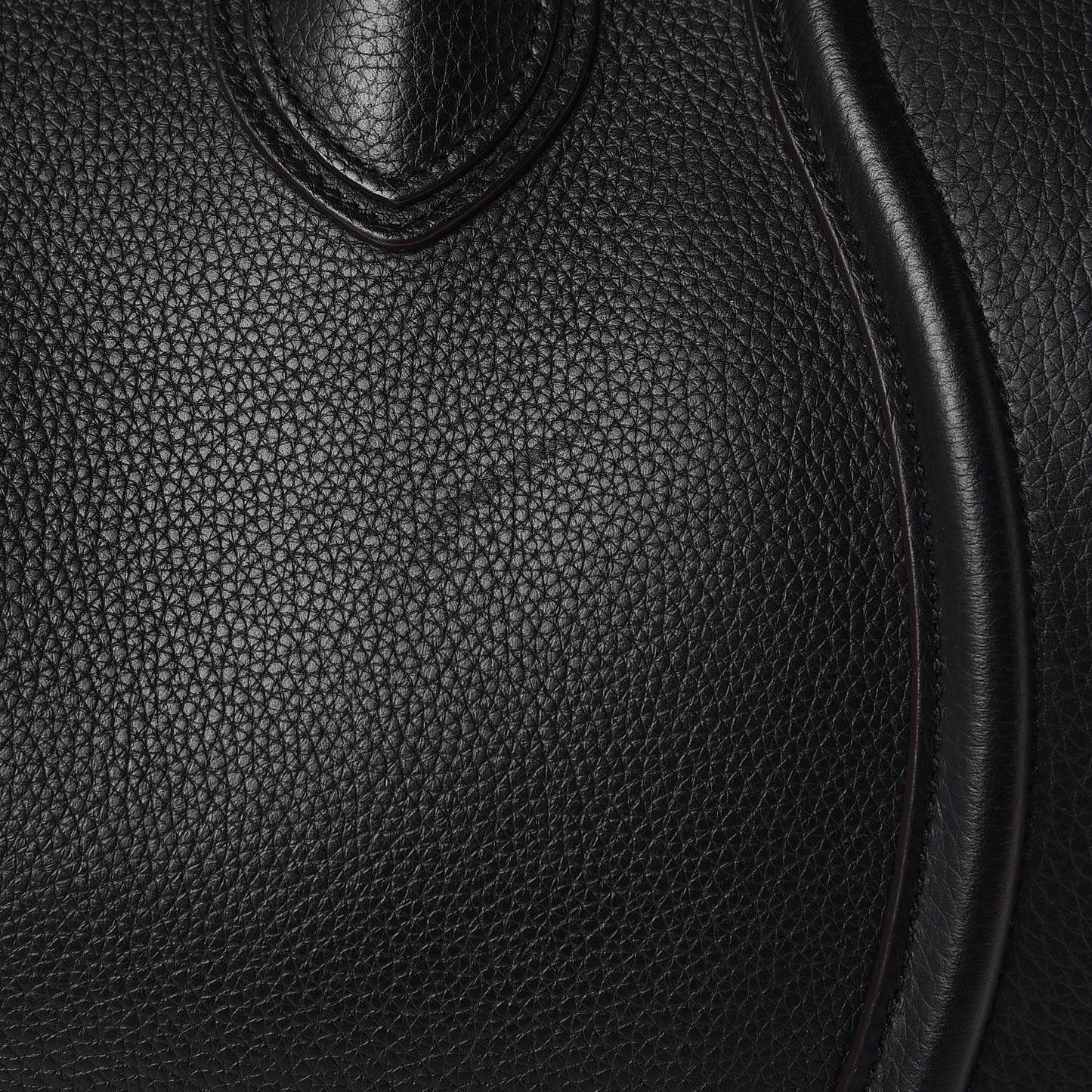 Drummed Calfskin Mini Luggage Black