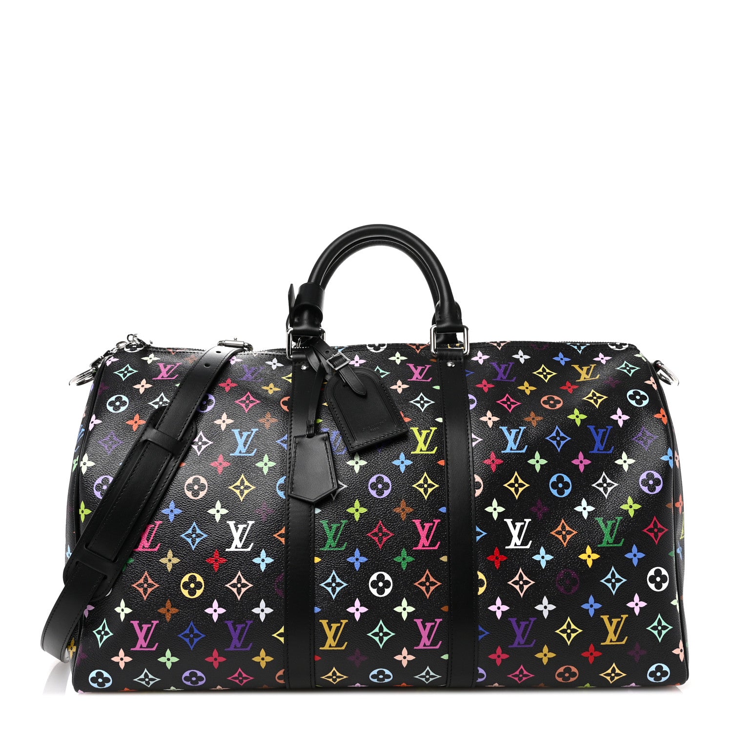 Louis Vuitton LV X TM Monogram Multicolor Keepall Bandouliere 50 Black 1 of 8