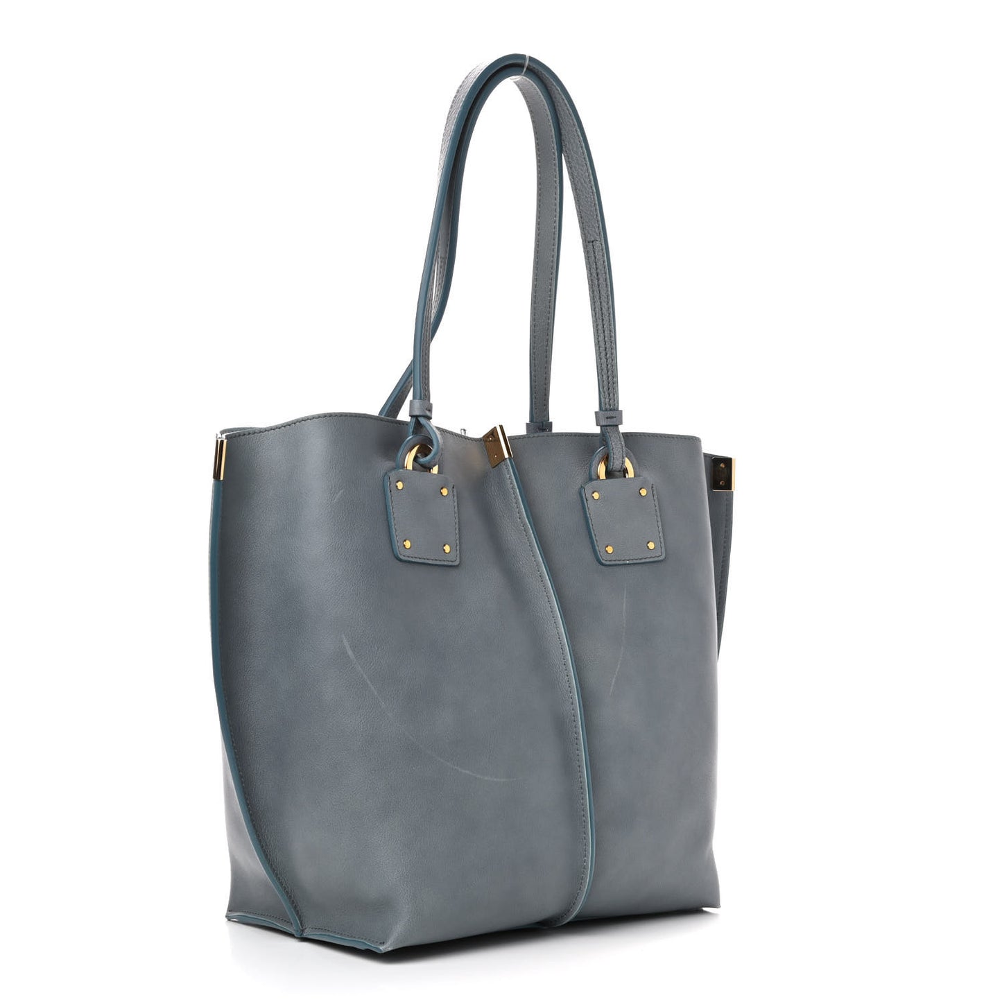 Smooth Calfskin Medium Vick Tote Cloudy Blue