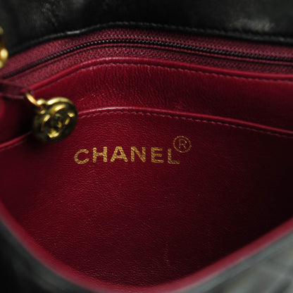 Chanel Lambskin Quilted Mini Square Flap Black 6 of 8