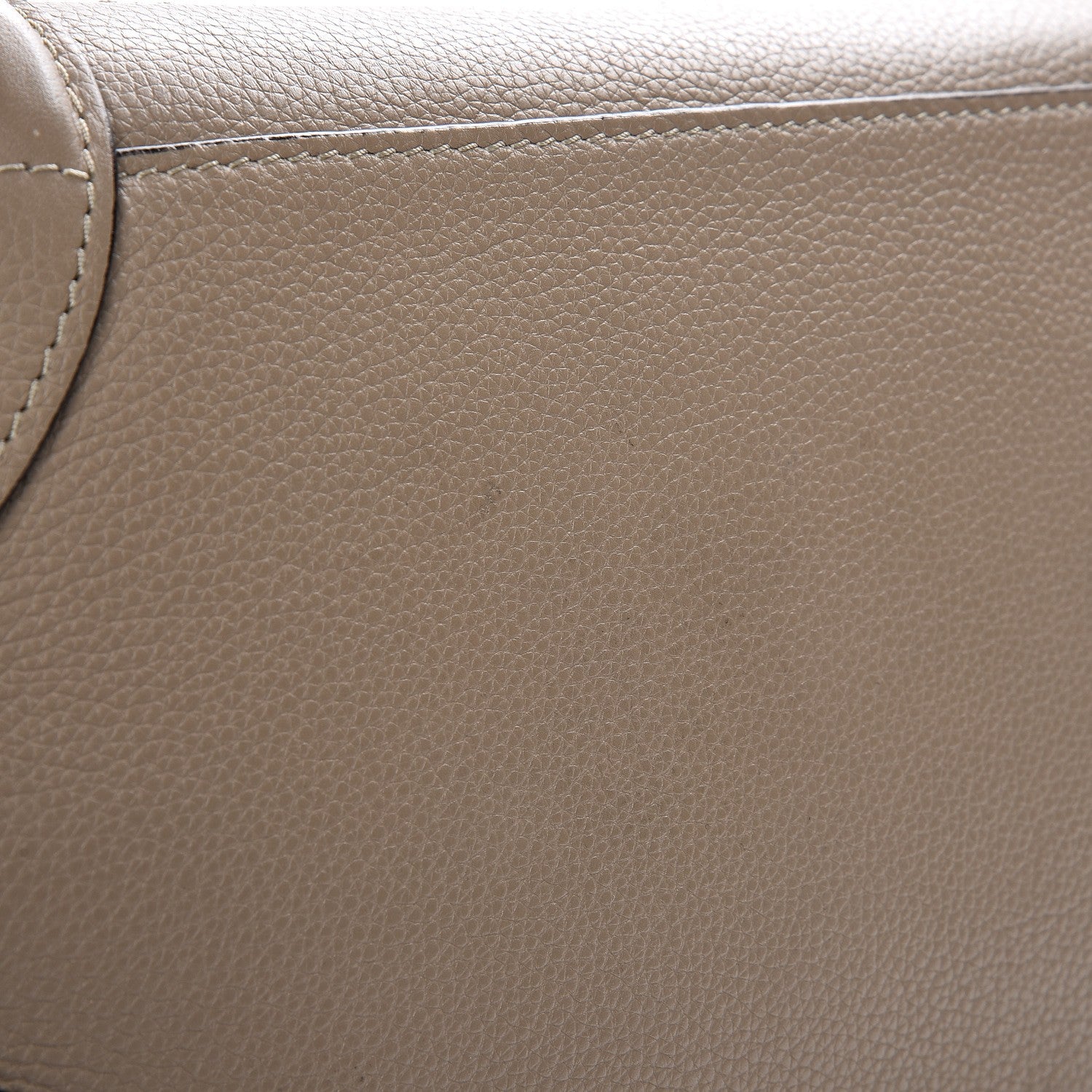 Celine Drummed Calfskin Mini Luggage Dune 9 of 9