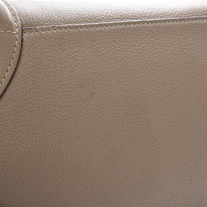 Celine Drummed Calfskin Mini Luggage Dune 9 of 9