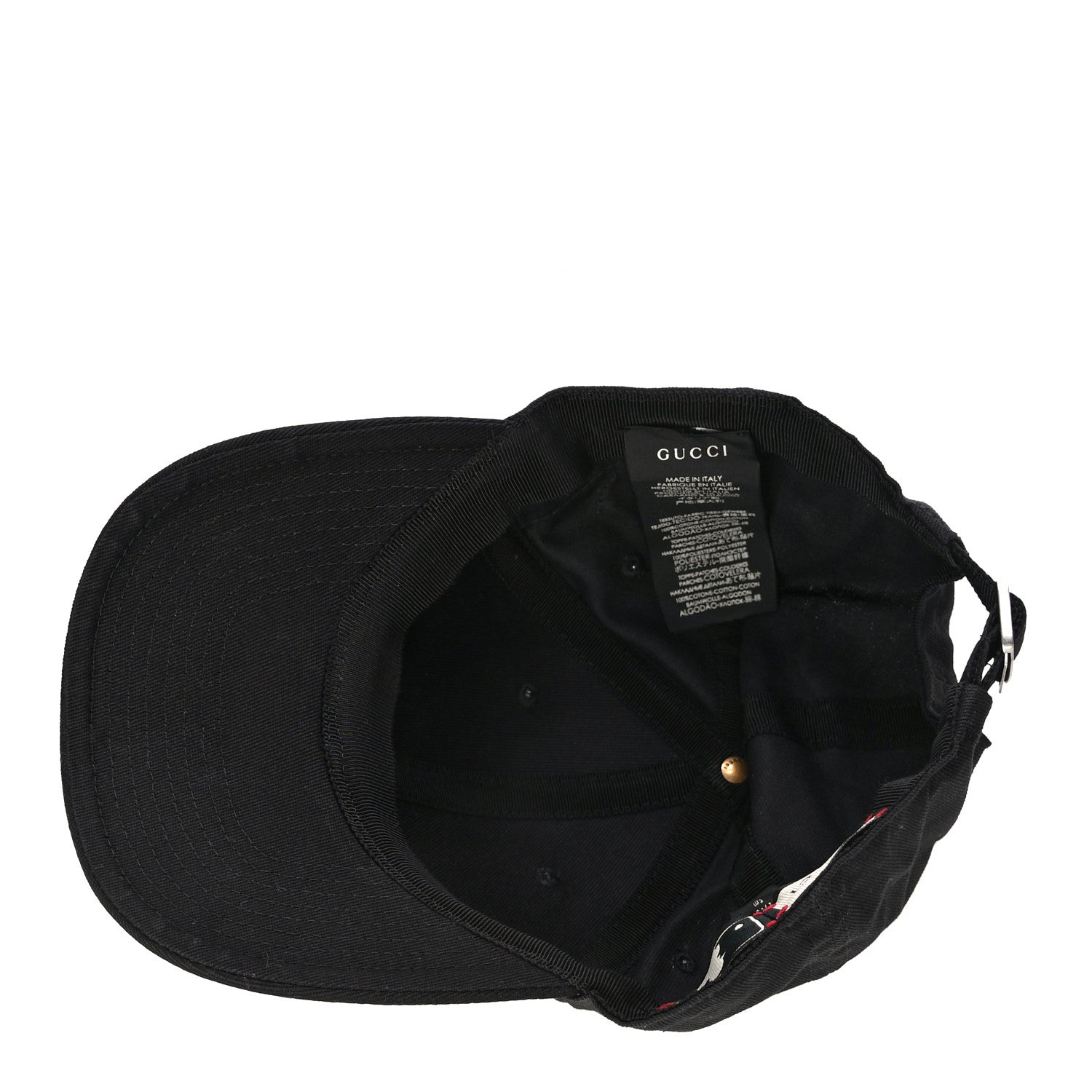 Gucci X MLB Cotton NY Yankees Baseball Hat 57-61 Black 6 of 9