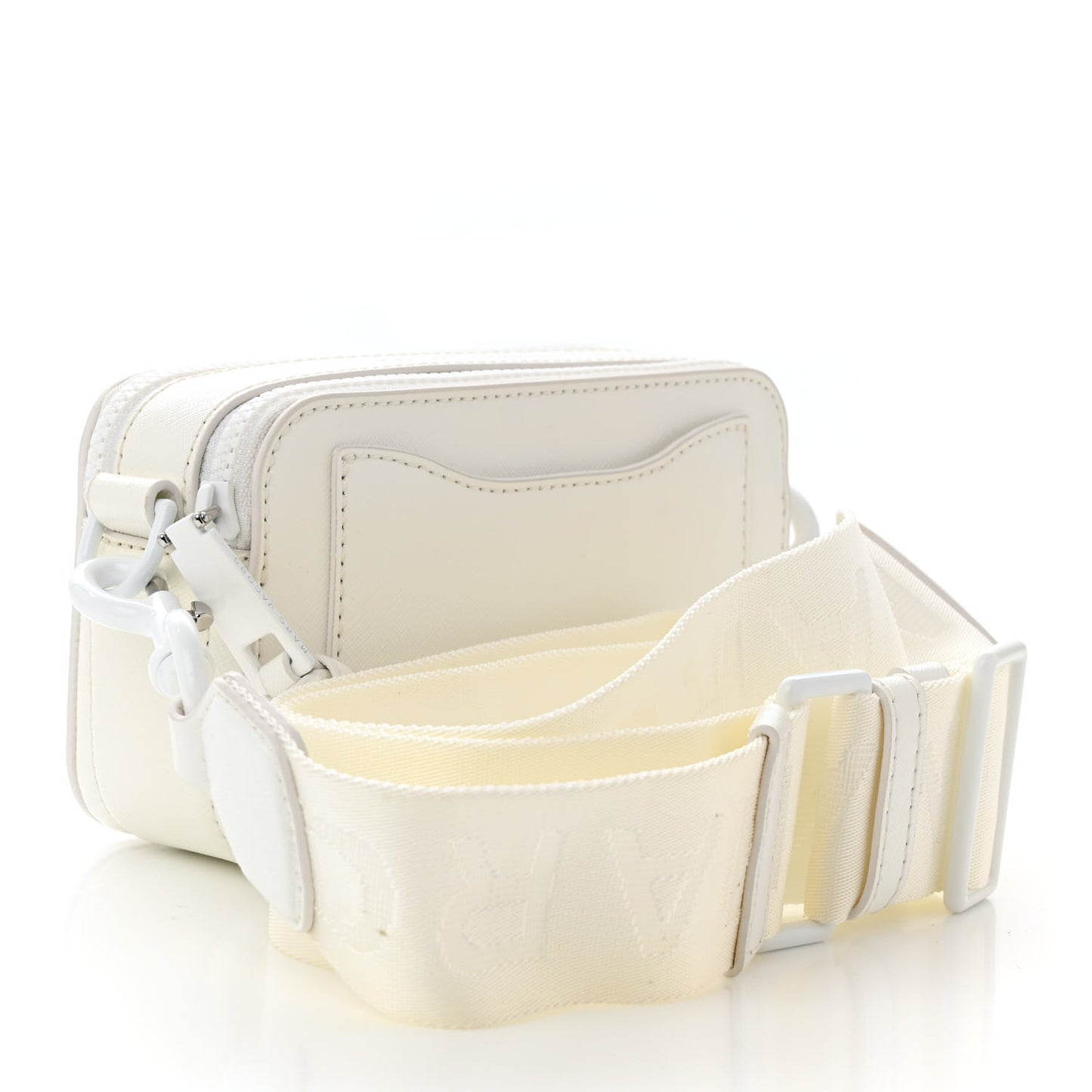 Saffiano Small Snapshot Camera Bag White