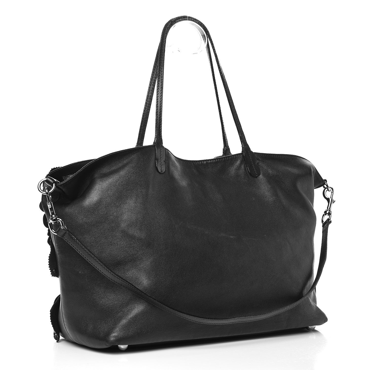 Valentino Garavani Nappa Studded Rosette Tote Black 4 of 16