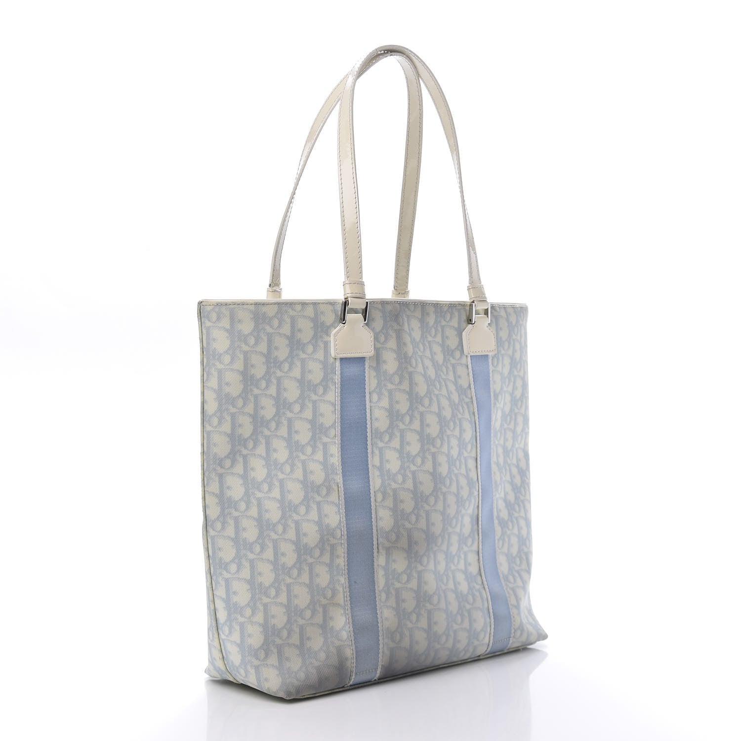 Christian Dior Monogram Trotter No 2 Shopping Tote Blue 3 of 12