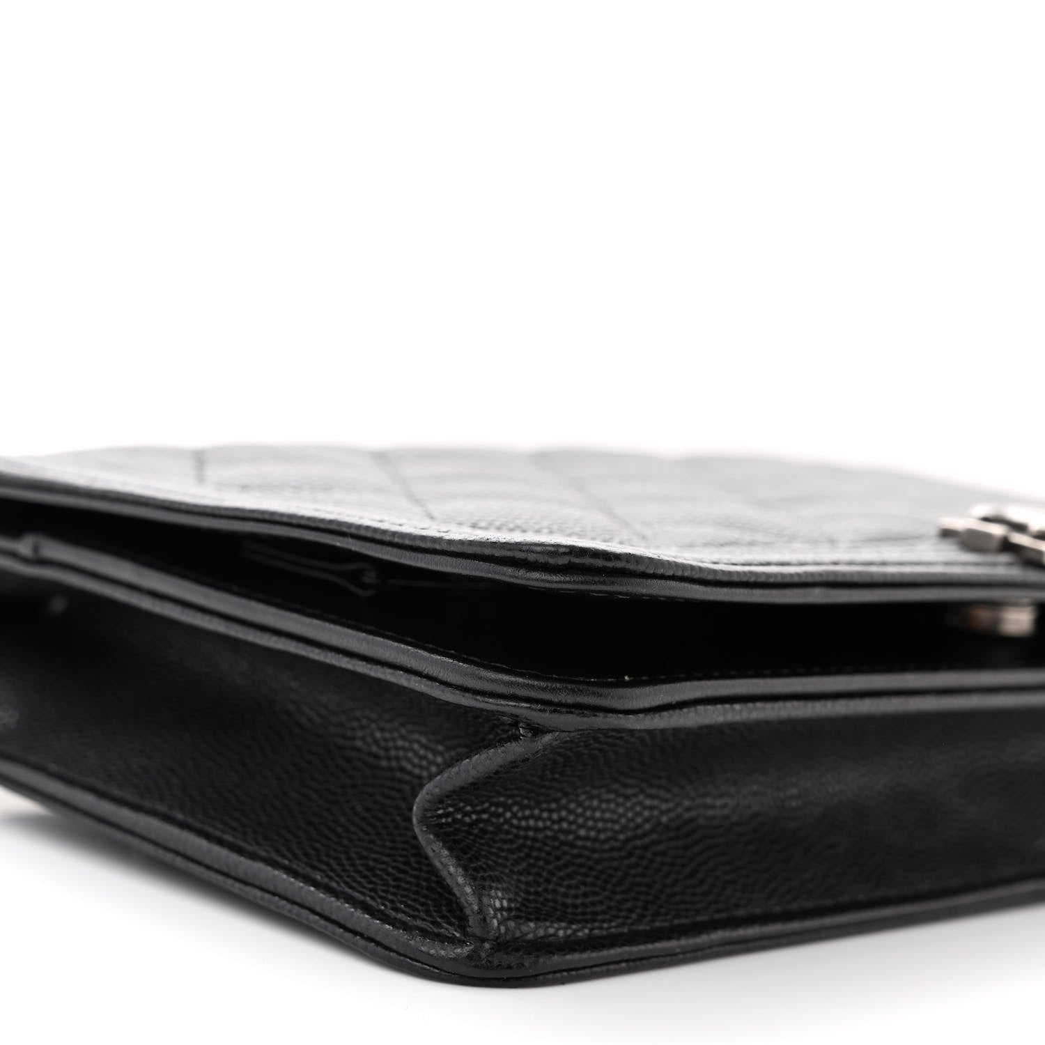 Chanel Caviar Quilted Boy Wallet On Chain WOC Black 10 of 12