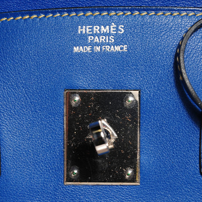 Hermes Swift Vibrato Birkin 35 Bleu Roi 7 of 25
