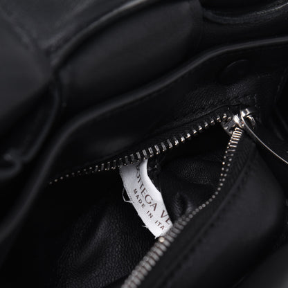 Bottega Veneta Lambskin Maxi Intreccio Padded Chain Cassette Crossbody Bag Black 8 of 14
