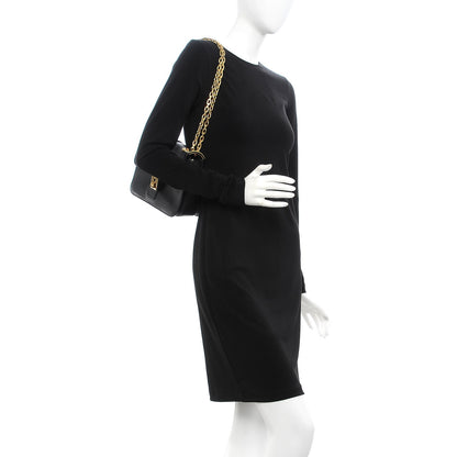 Valentino Garavani Grained Calfskin B-Rockstud Flap Black 2 of 9