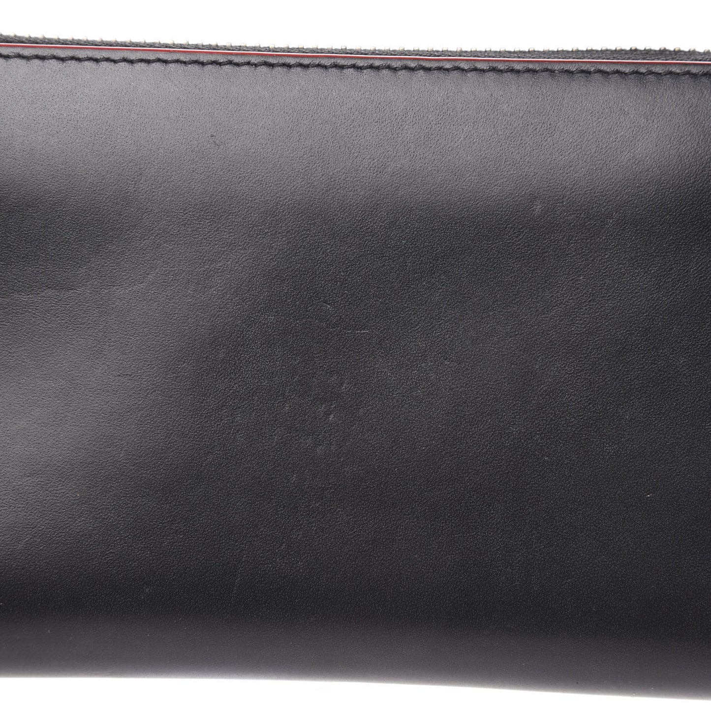 Calfskin Panettone Zip Around Wallet Black