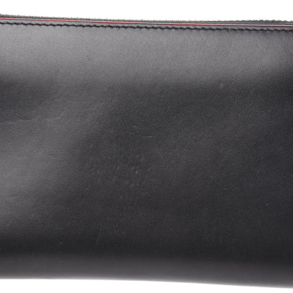 Christian Louboutin Calfskin Panettone Zip Around Wallet Black 8 of 12