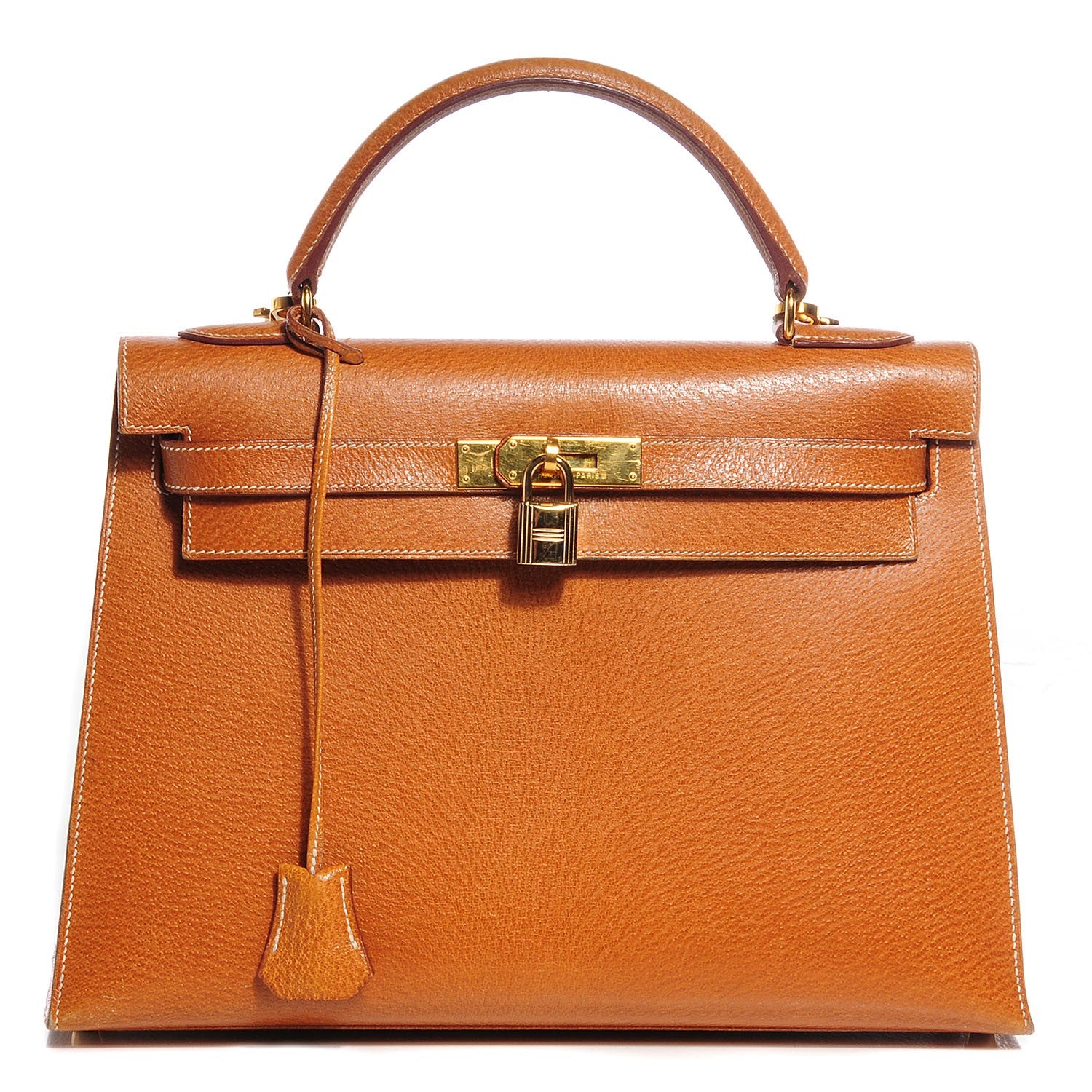 Hermes Peau Porc Kelly Sellier 32 Gold 1 of 28