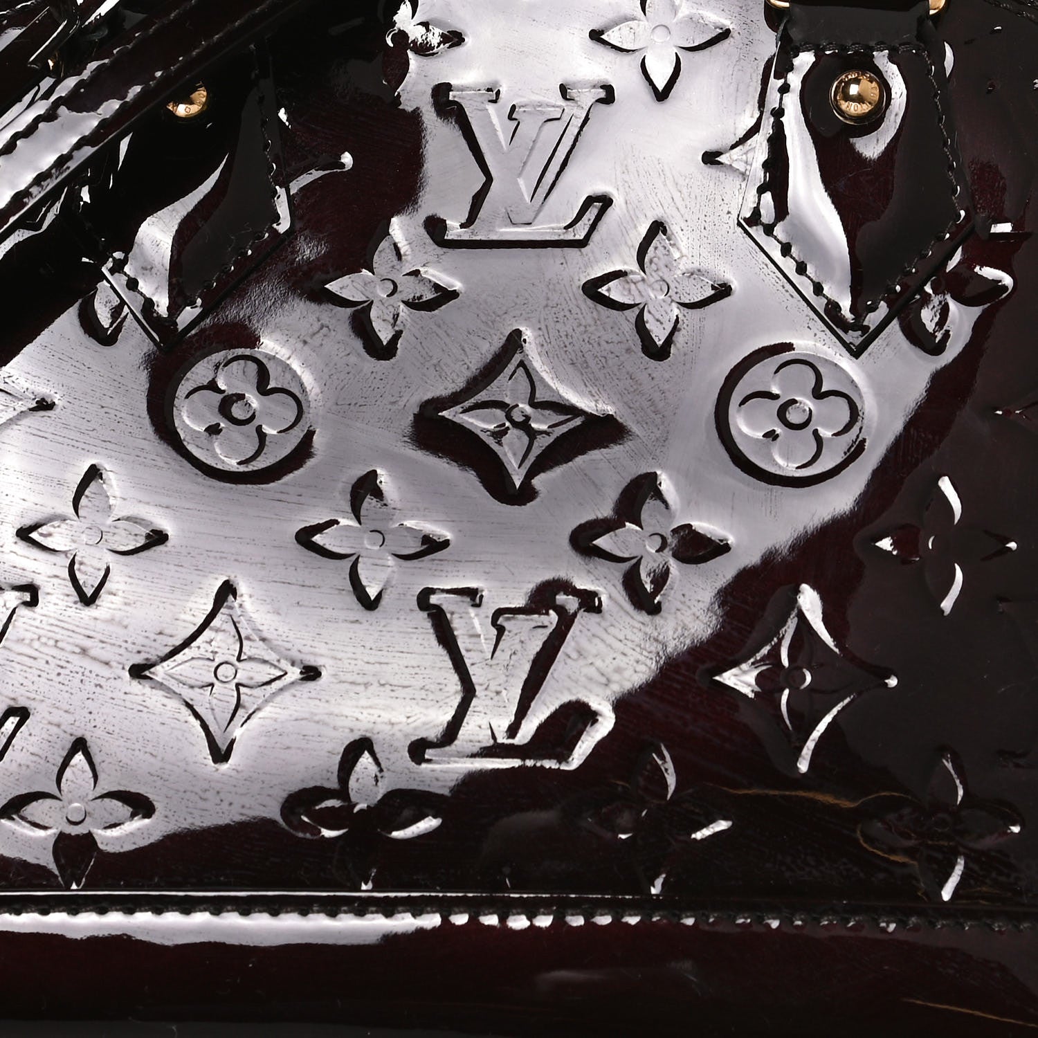 Louis Vuitton Vernis Alma BB Amarante 7 of 13