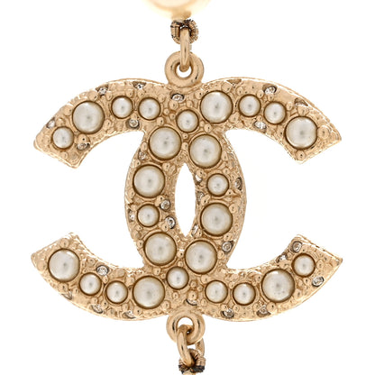 Chanel Pearl CC 100th Anniversary Necklace Light Gold 4 of 6