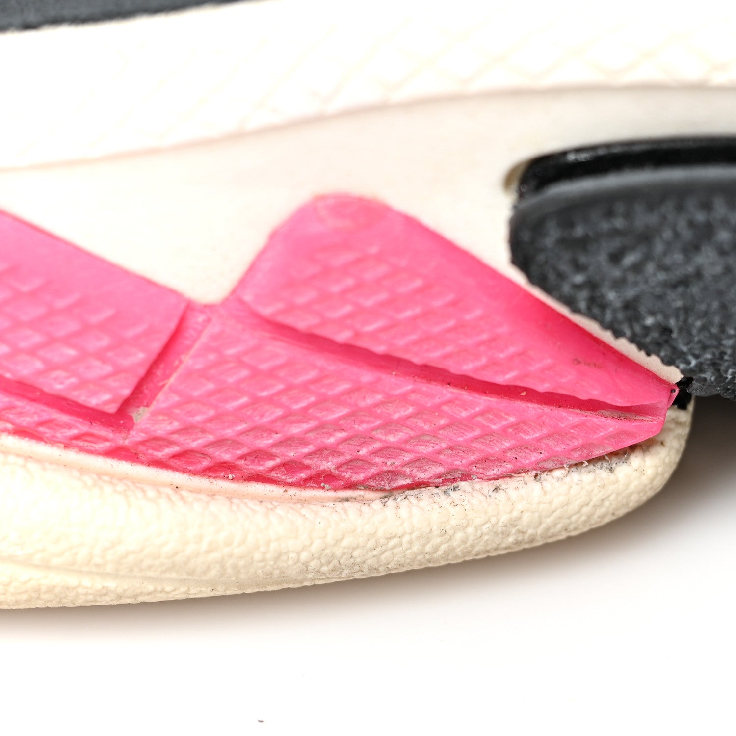 Balenciaga Fabric Mesh Womens Triple S Sneakers 36 Rose Fluo Black White 10 of 13