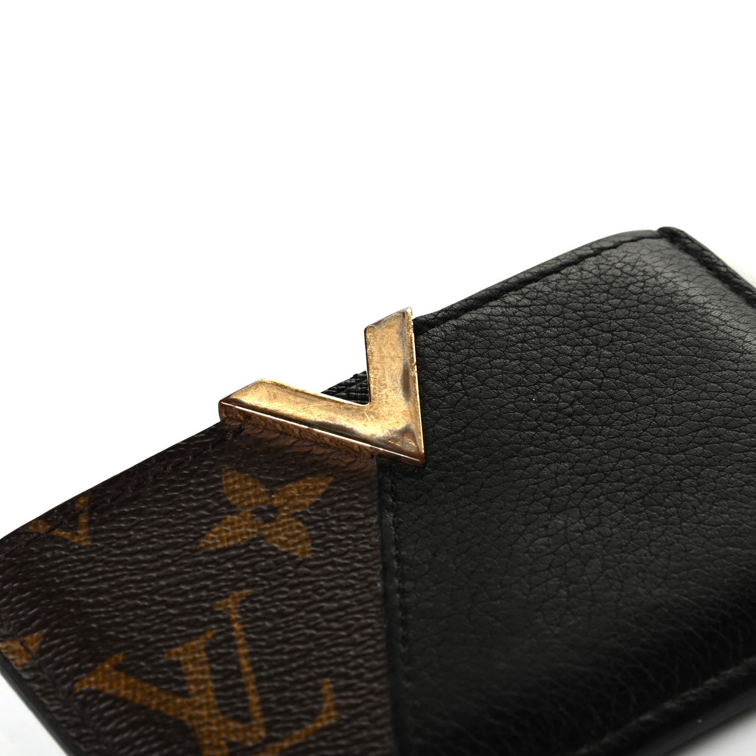 Louis Vuitton Monogram Calfskin Kimono Card Holder Black 5 of 5