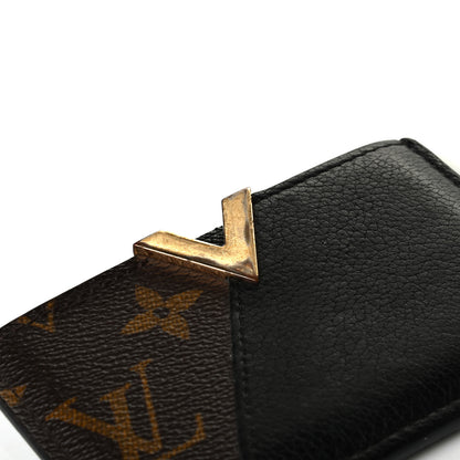 Louis Vuitton Monogram Calfskin Kimono Card Holder Black 5 of 5