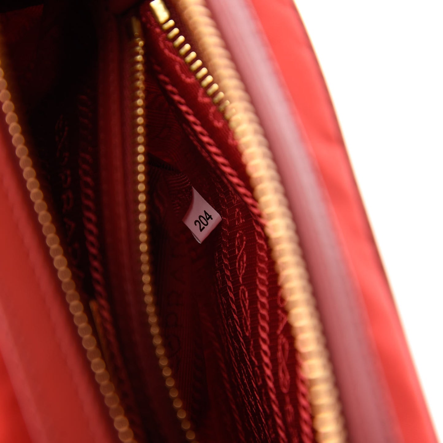 Tessuto Nylon Soft Calf Camera Bag Rosso