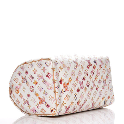 Louis Vuitton Watercolor Aquarelle Speedy 35 White 4 of 13