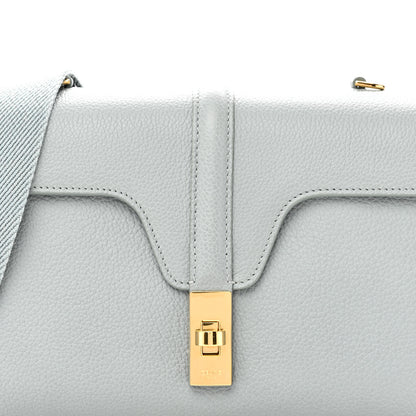 Celine Grained Calfskin Teen Soft 16 Shoulder Bag Ice Blue 8 of 11