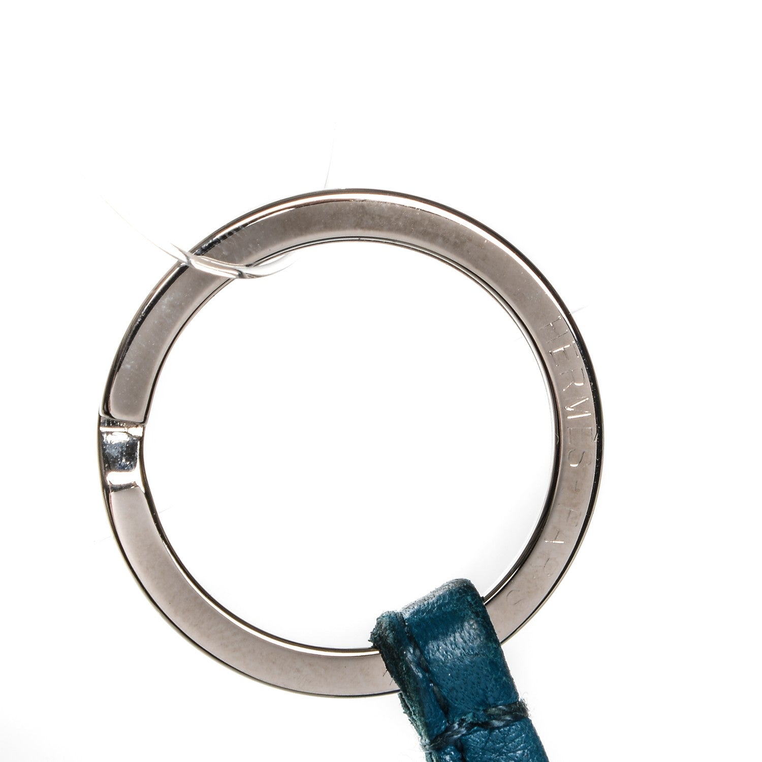 Hermes Lambskin Bi-Color Carmen Tassel Key Holder Bleu Izmir Bleu Electrique 3 of 4