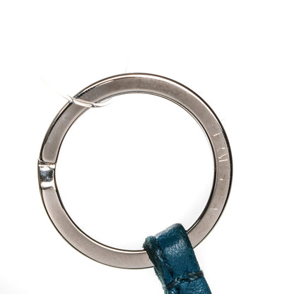 Hermes Lambskin Bi-Color Carmen Tassel Key Holder Bleu Izmir Bleu Electrique 3 of 4
